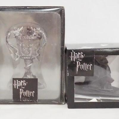 1100	HARRY POTTER TONNER TRIWIZARD CUP & SORTING HAT, BOTH COME W/ ORIGINAL BOXES. 
