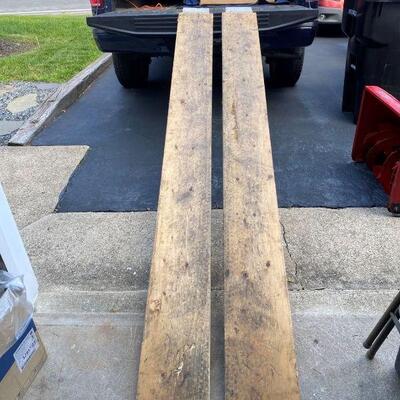 Truck ramps - 8 foot 2x10s