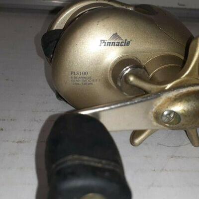 https://www.ebay.com/itm/114940423091	EL8005 Pinnacle Fishing Reel PLS100 8 Bearings Gear Ratio 6.3:1 12LBS 130Yds 
