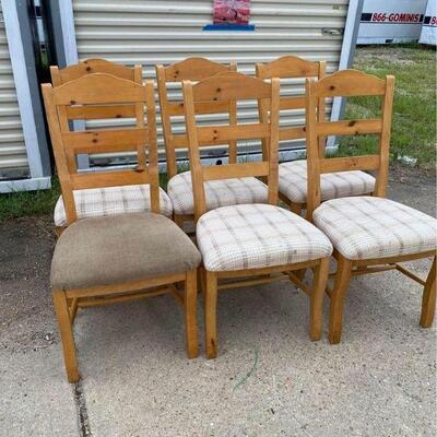 https://www.ebay.com/itm/124847151416	GE6001 - (6) Oak Dinning Room Chairs $180 
