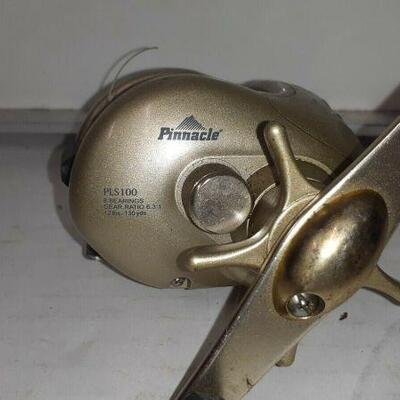 https://www.ebay.com/itm/114940423115	EL8004 Pinnacle Fishing Reel PLS100 8Bearings Gear Ratio 6.3:1 12LBS 130Yds 
