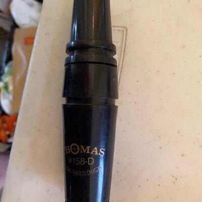 https://www.ebay.com/itm/124776501248	TM9419 Thomas #158-D Dual Reed Duck Call Black
