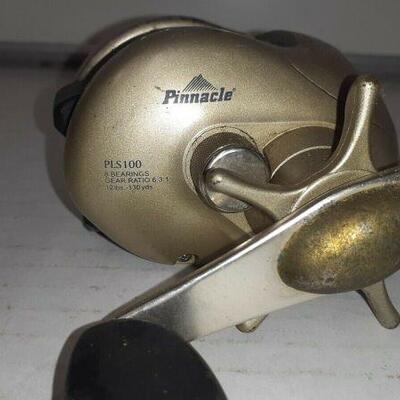 https://www.ebay.com/itm/114940423117	EL8003 Pinnacle Fishing Reel PLS100 8Bearings Gear Ratio 6.3:1 12LBS 130Yds 
