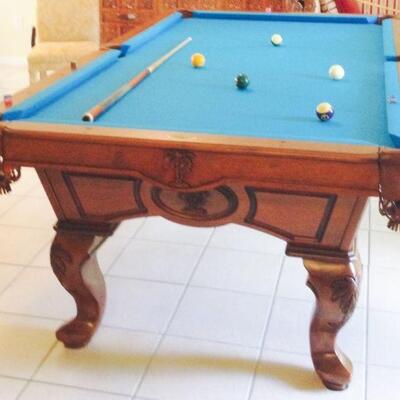 https://www.ebay.com/itm/114895871573	EL6001 Olhausen USA 8ft Maple Professional Pool table 
