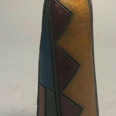 https://www.ebay.com/itm/114918154976	ME7073 South African Raku Pottery Warrior Figurine (blue and yellow)
