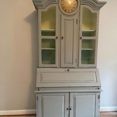 Chalk painted secretary - comes in 2 parts for easy moving