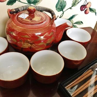 Tea Set made in Japan Fujia Kutani