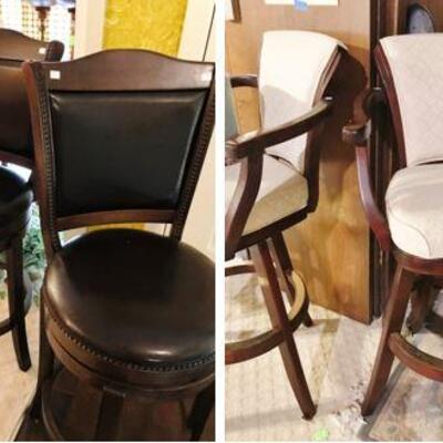 Barstools - Leather and Cloth seats