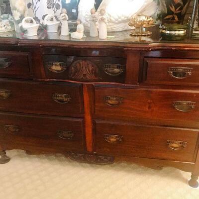 Antique Hand Carved Buffet