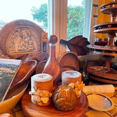 Vintage wood kitchen items