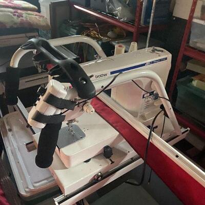 brothers long arm sewing machine with stand