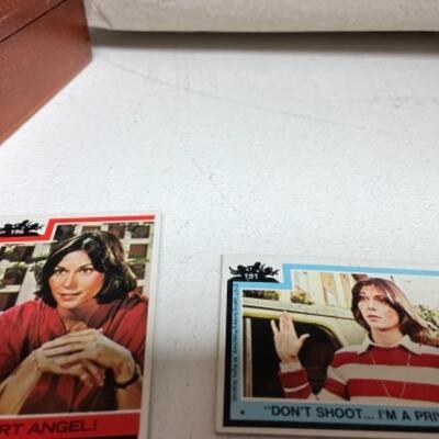 Collection of Charlieâ€™s Angels cards (2 shown)