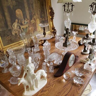 more collectible items glass and porcelain
