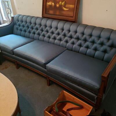 Silk covered sofa very good condition