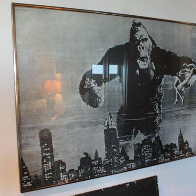 Framed King Kong Poster