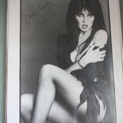 Elvira Autograph Poster