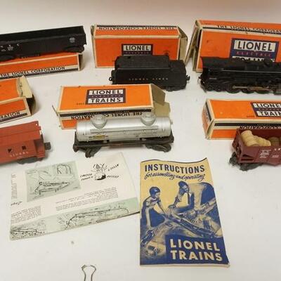 1317	LIONEL TRAIN SET W/BOXES, INCLUDES TRACK & TRANSFORMER, LOCOMOTIVE #2035
