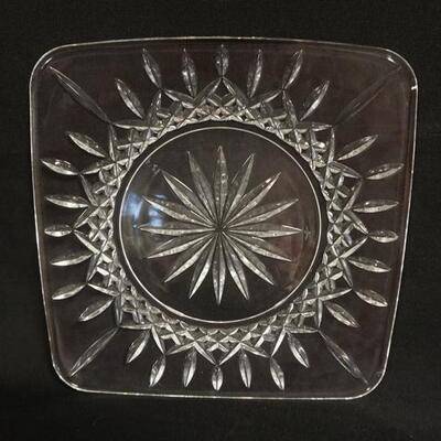 1062	WATERFORD LARGE SQUARE PLATE, 11 3/4 IN
