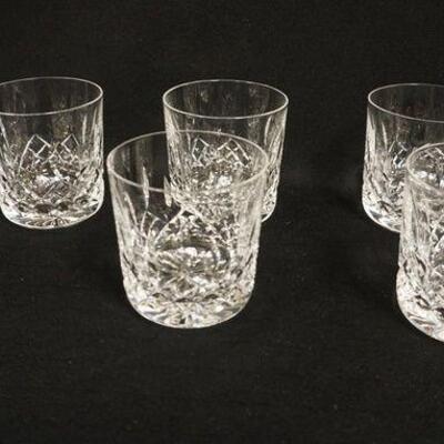 1060	8 WATERFORD LISMORE WHISKEY TUMBLERS, 3 1/2 IN HIGH
