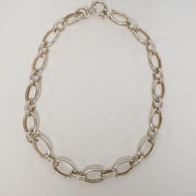 1048	STERLING SILVER CHAIN NECKLACE, 16 IN, 1.595 TOZ
