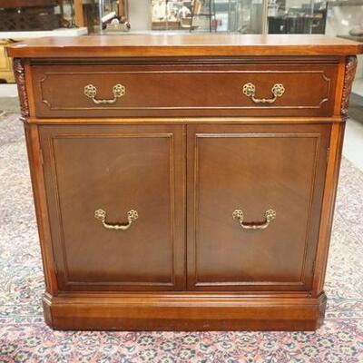 1238	MAHOGANY SERVER, ONE DRAWER, 2 DOORS, 34 IN X 15 1/2 IN X 32 1/2 IN HIGH
