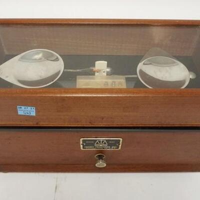 1243	HENRY TROEMNER LABORATORY SCALE, 13 1/4 IN X 6 3/4 IN X 8 IN HIGH
