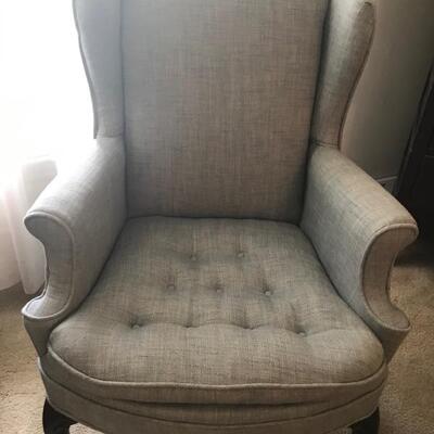 Queen Anne style wingback chair $150
2 available
