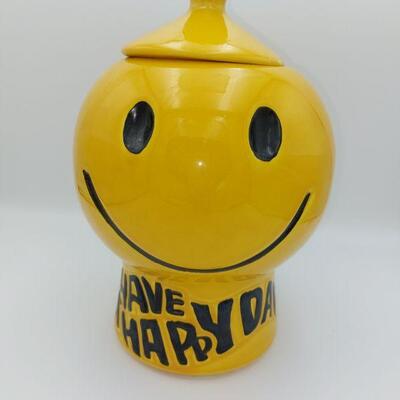 Vintage McCoy Smiley Face Cookie Jar
