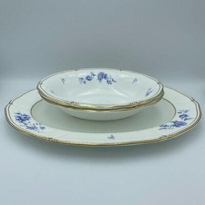 2 large serving bowls and 1 platter