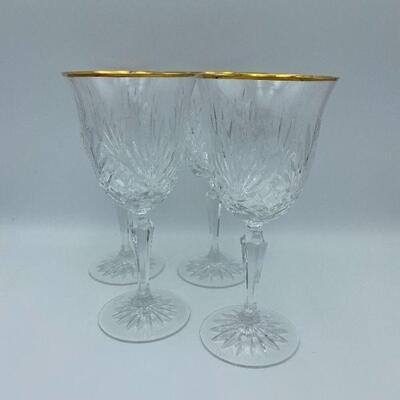 Set of 11 ROGASKA Richmond Gold Water Glasses