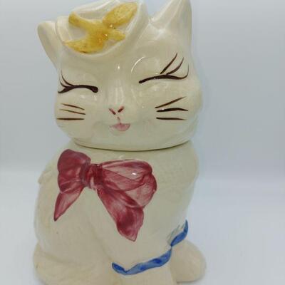 Vintage Shawnee Puss N Boots Cat Cookie Jar 1940s