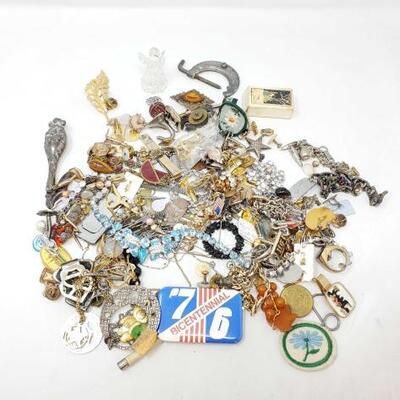 1642	

Assortment Of Pins, Necklaces, Earrings, Bracelets, Patches And More!
Assortment Of Pins, Necklaces, Earrings, Bracelets, Patches...