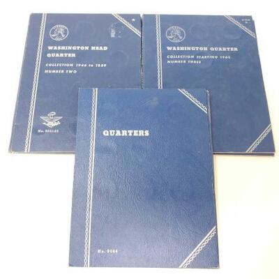 #1770 â€¢ 1 Quarters Collection Book, 1 Washington Head Quarter Collection 1946 To 1959 Number Two Book An...