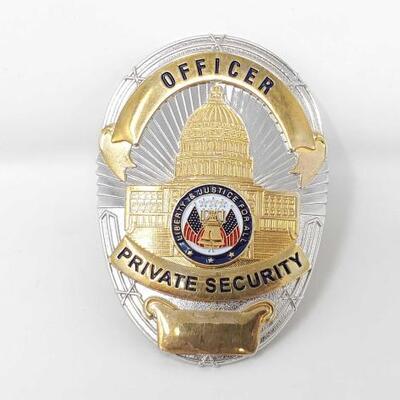 #1916 â€¢ Officer Private Security Badge