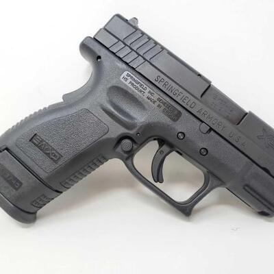 220	

Springfield Armory XD9 9mm Semi-Auto Pistol
CA OK 
1 PER 30 DAYS 

Serial Number: BY574121
Barrel Length 3