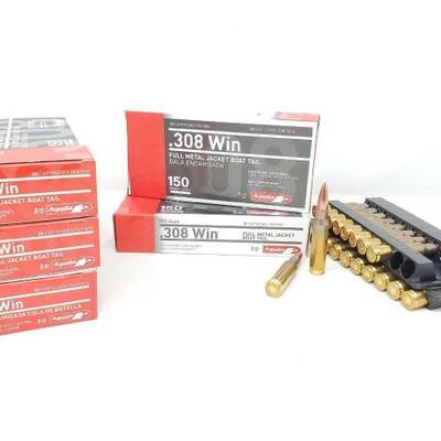 #515 â€¢ Approx 100 Rounds Of Aguila .308 Win 150 GR
