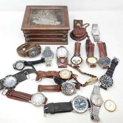 1686	

Jewlery Box, Watches And A Pocket Watch
Jewlery Box, Watches And A Pocket Watch