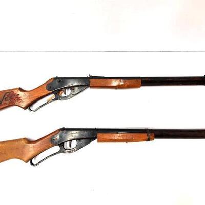 #674 â€¢ Two Daisy Red Ryder Carbine Single Barrel Lever Action BB Guns