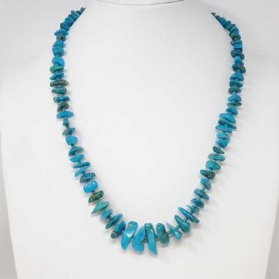1414	

Turquoise Necklace
Weighs Approx 67.5g Measures Approx 25