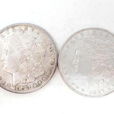 1714	

2 1887 Morgan Silver Dollars
Mint Mark's Include Philadelphia and San Francisco 