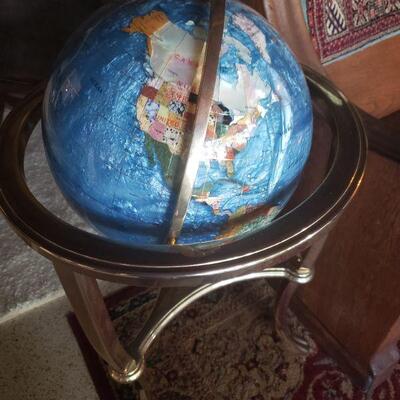 Beautiful globe with a very nice wooden stand