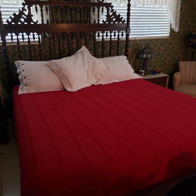 King size bed sold complete as pictured