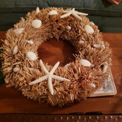 wreath with sea shells