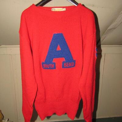 South Bend Adams letter sweater