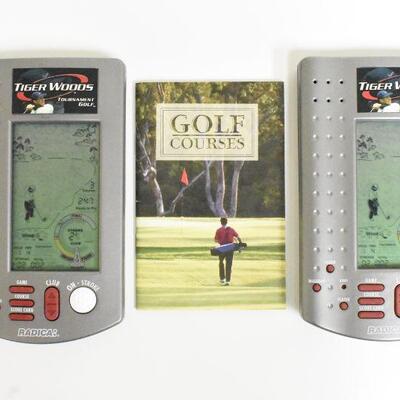 2 Radica Tiger Woods Tournament Golf Handheld Gam