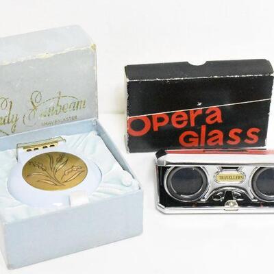 Vintage Opera Glasses & Lady Sunbeam Shavemaster
