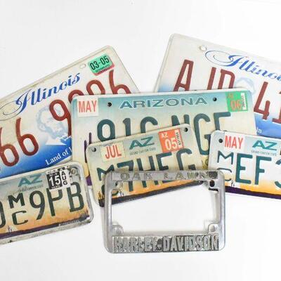 4 Arizona & 2 Illinois License Plates