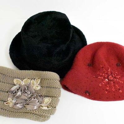 2 Hats & Headband / Turban - Liz Claiborne & More