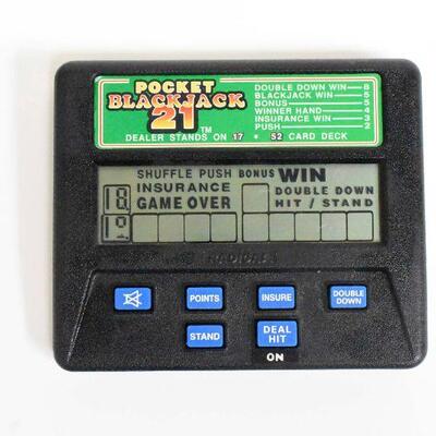 Radica Pocket Blackjack Handheld Electronic Game