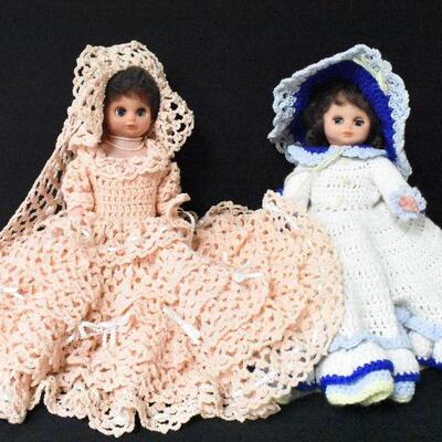 2 Vintage Crocheted Dresses and Hats on 13